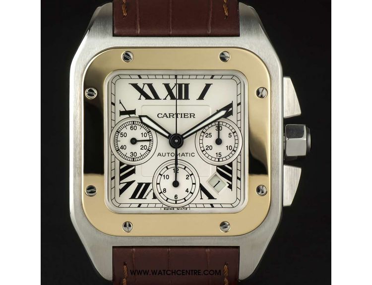 Cartier S G Large Santos 100 Chronograph B P W20091X7
