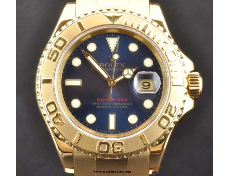 Rolex Yacht-Master 16628 18K Yellow Gold Blue Dial