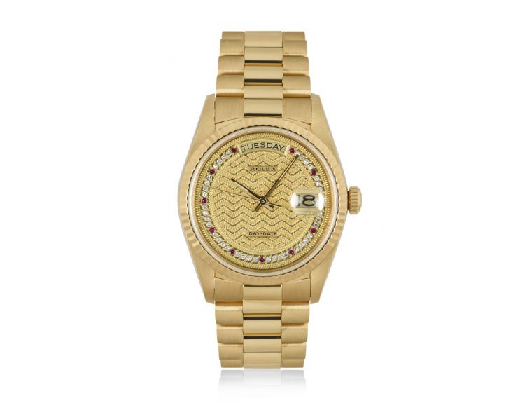 Ruby store rolex watch