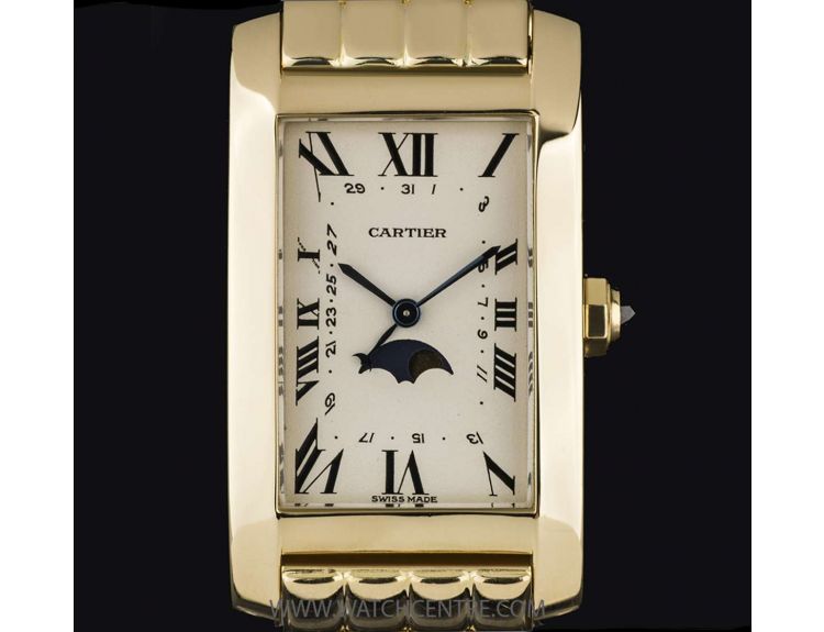 cartier tank americaine moonphase