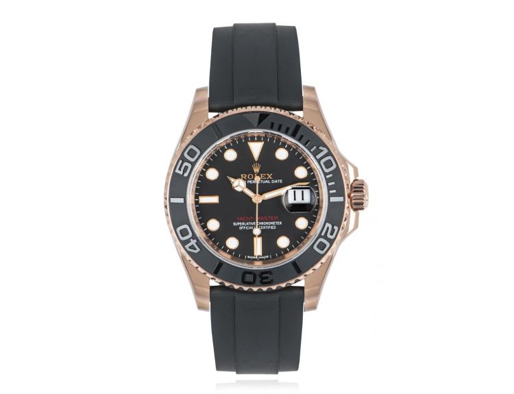 hovedlandet låne Stolt Rolex Yacht-Master 40 Oysterflex Rose Gold 116655 | WatchCentre | Watch  Centre