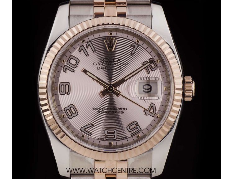 Rolex S RG Rose Concentric Arabic Dial Gents Datejust B P 116231 Watch Centre