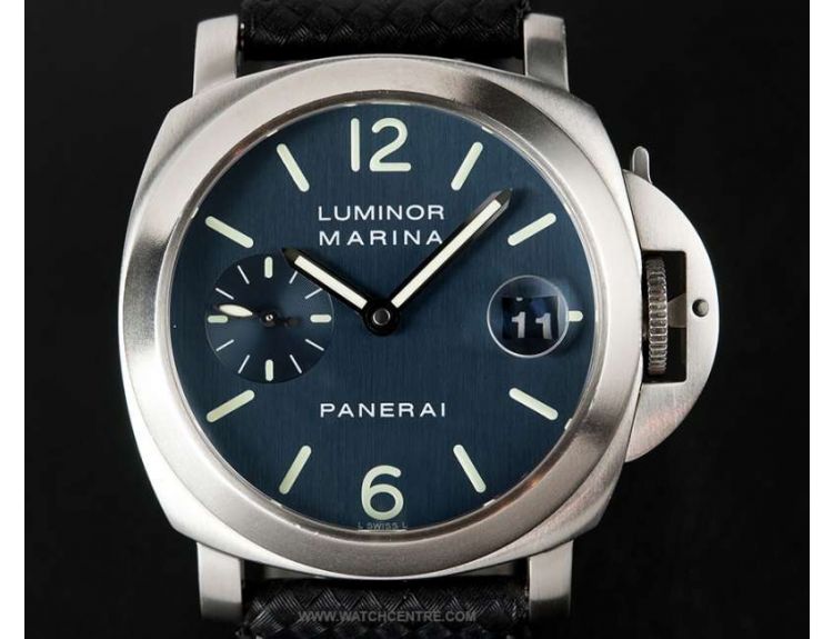 Panerai SS Blue Dial 40mm Luminor Marina PAM00070