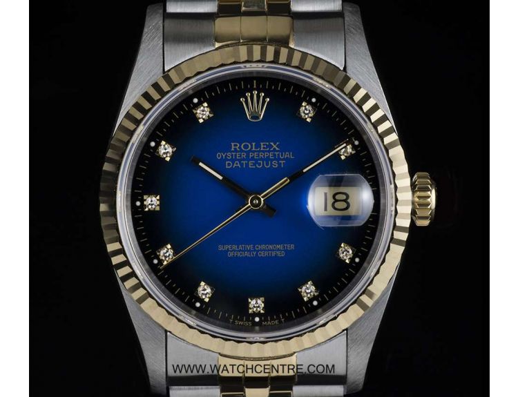 rolex 16233 blue diamond dial