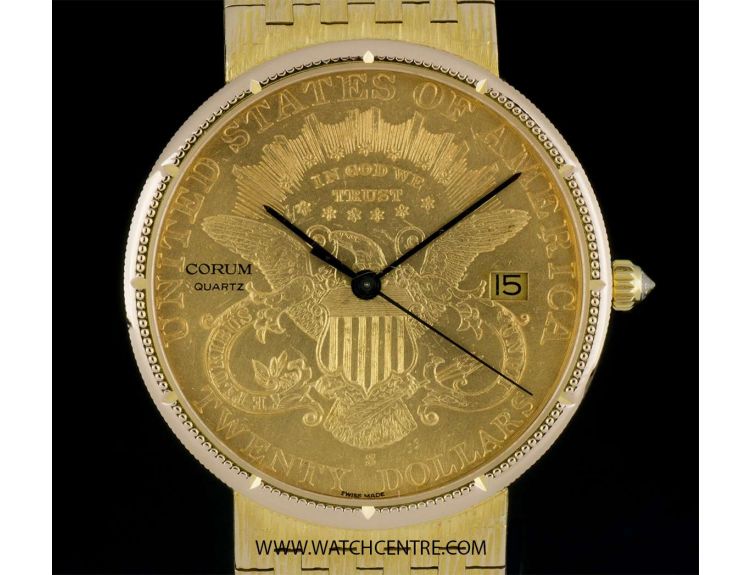 corum 20 gold coin watch self wind austria