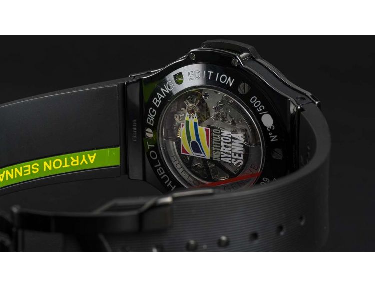 Hublot Limited Edition Ceramic Big Bang Senna 309.CM.134.RX.AES07 Watch Centre