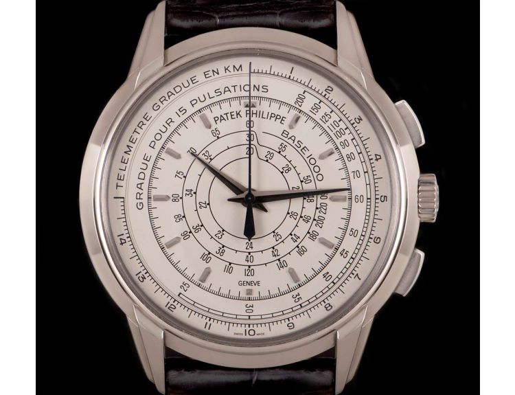 Patek Philippe 175th Anniversary Chronograph White Gold 5975G 001