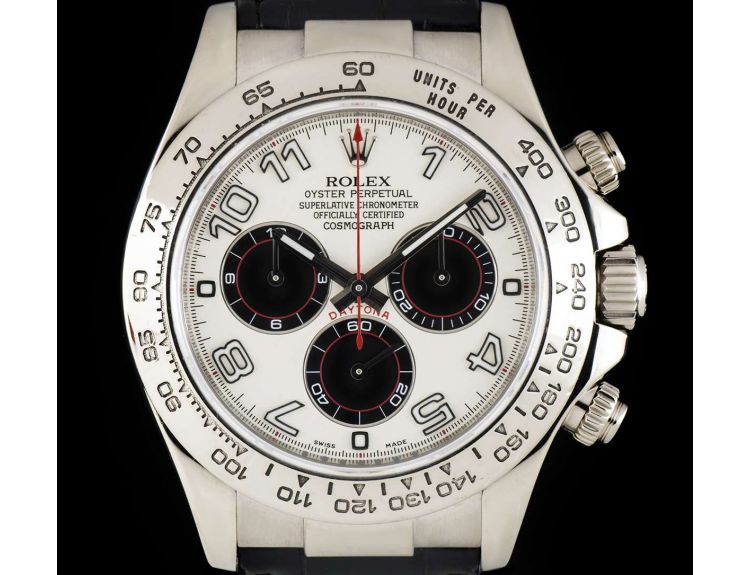 rolex daytona white gold panda