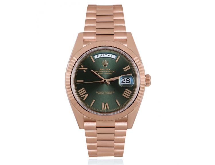Rolex Day Date 40 Olive Green Dial 228235