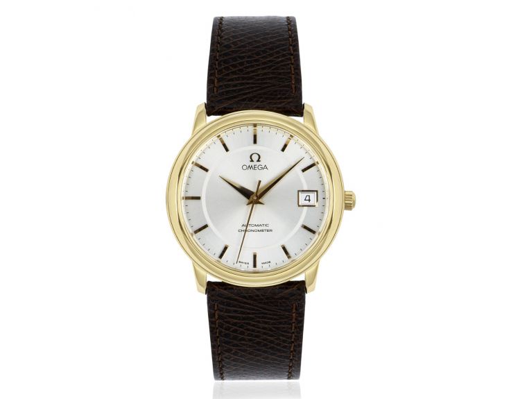Omega De Ville Prestige Chronometer Yellow Gold 168.1050 Watch