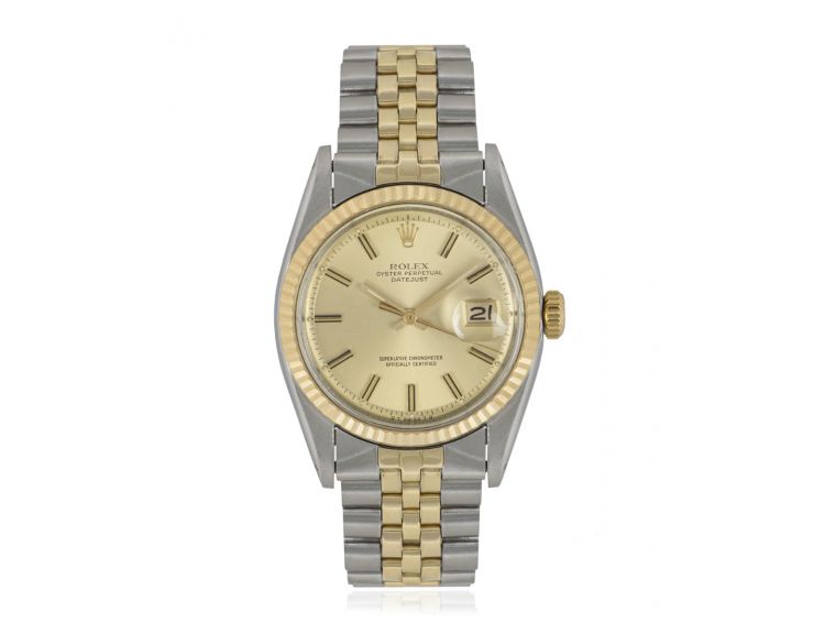 Rolex Datejust Yellow Gold 1601 Silver Dial