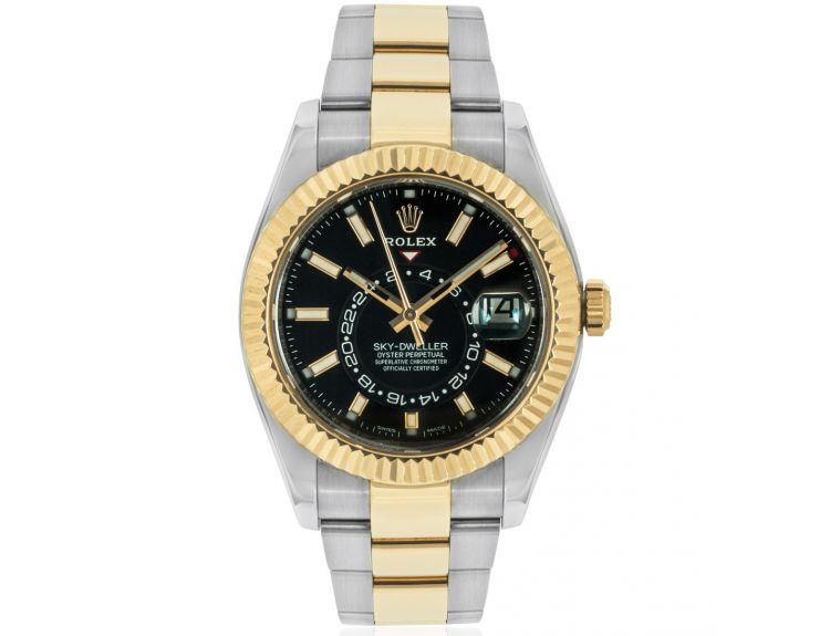 Sky dweller stahl gold clearance