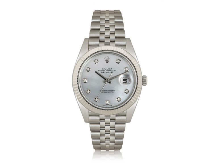 Datejust 41 mother of pearl best sale