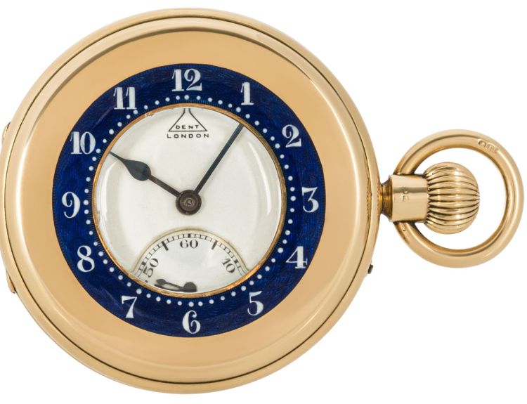 Dent London. A Rare Gold Half Hunter Pocket Watch C1906 | Watch Centre